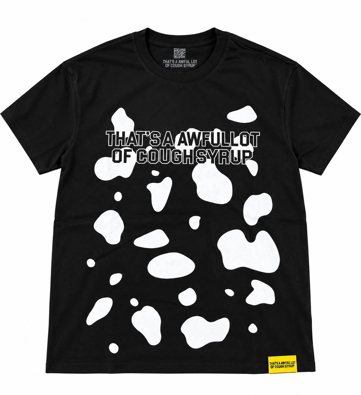 COUGH SYRUP T-SHIRT - BLACK & WHITE