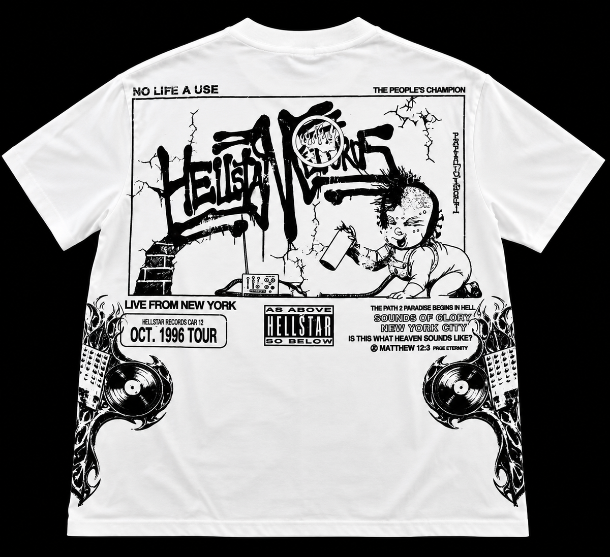 HELLSTAR T-SHIRT - BLACK & WHITE