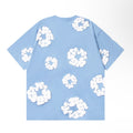 DENIM TEARS T-SHIRTS - BABY BLUE/WHITE