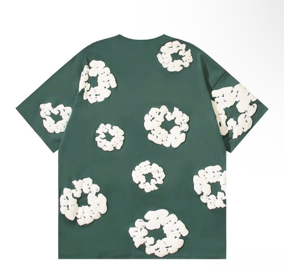 DENIM TEARS T-SHIRTS - GREEN/WHITE