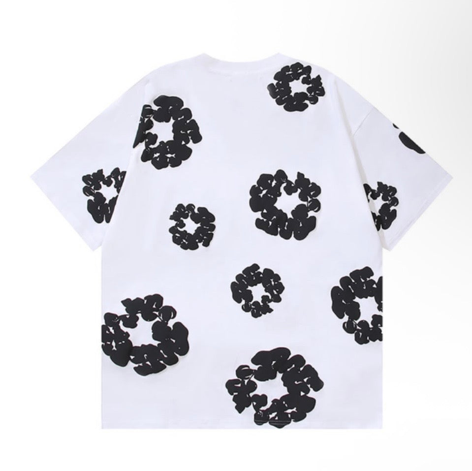 DENIM TEARS T-SHIRTS - WHITE/BLACK